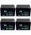 4 Baterías Gel 12v 12Ah