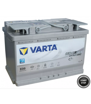 Bateria coche start-stop AGM varta e39 70ah 12v 570 901 076 baterias sevilla arranque