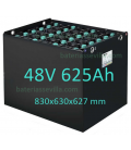 Batería Tracción 48V 625Ah Midac 830x630x627 5MDL125